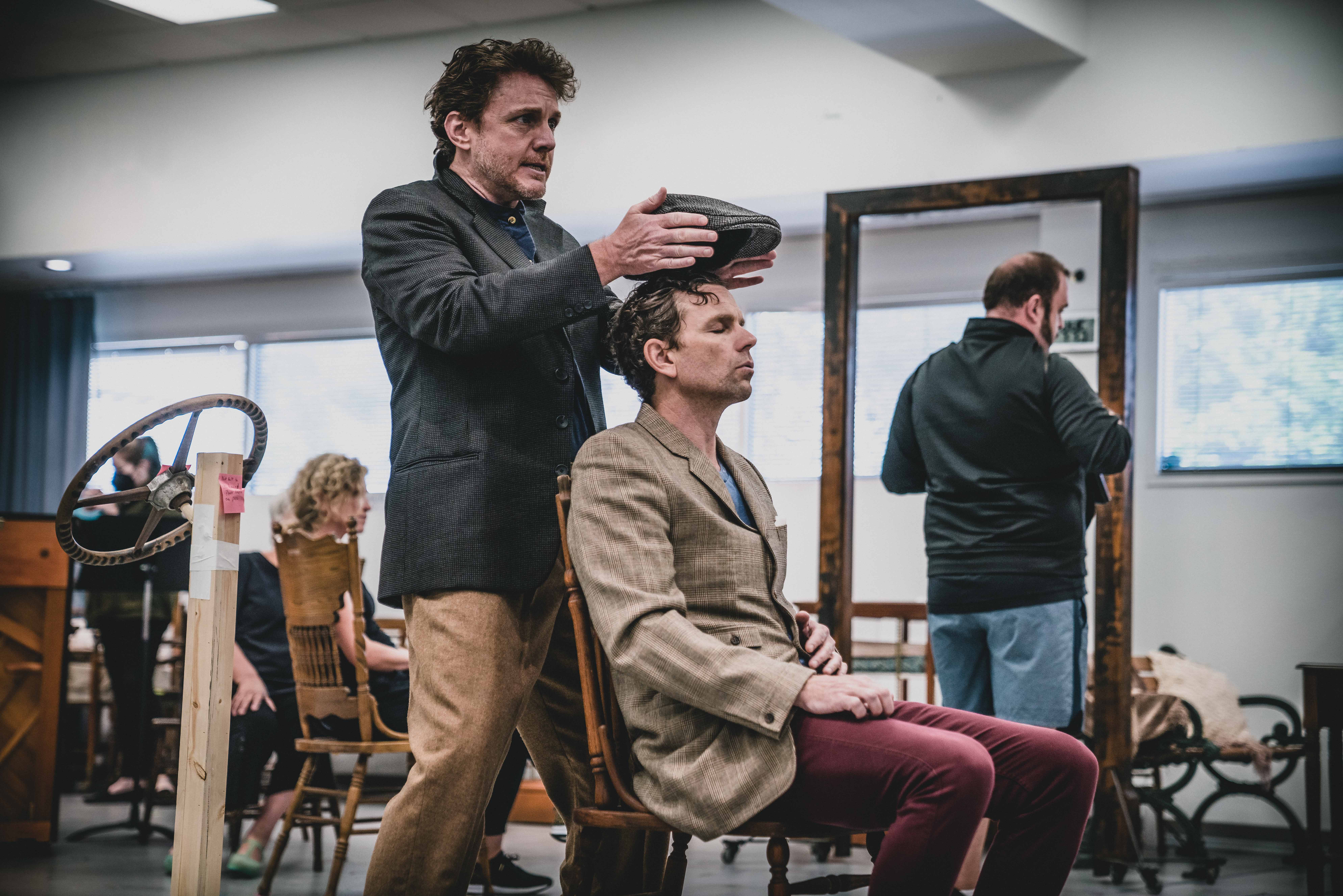 Jason Danieley and Paul Alexander Nolan in the rehearsal room for Knoxville at Asolo Rep. Photo by Ian Johnston..jpg