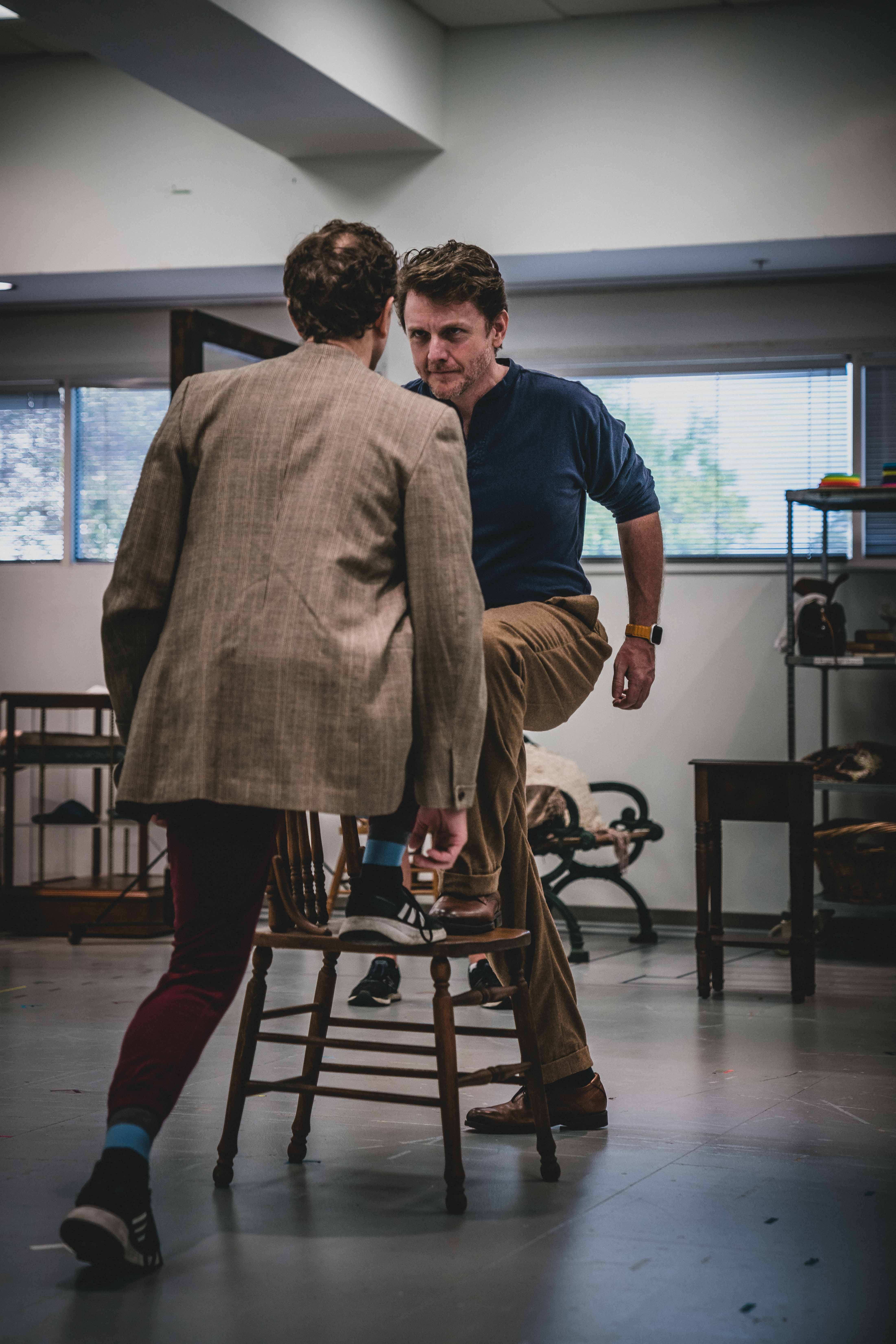 Paul Alexander Nolan and Jason Danieley in the rehearsal room for Knoxville at Asolo Rep. Photo by Ian Johnston..jpg